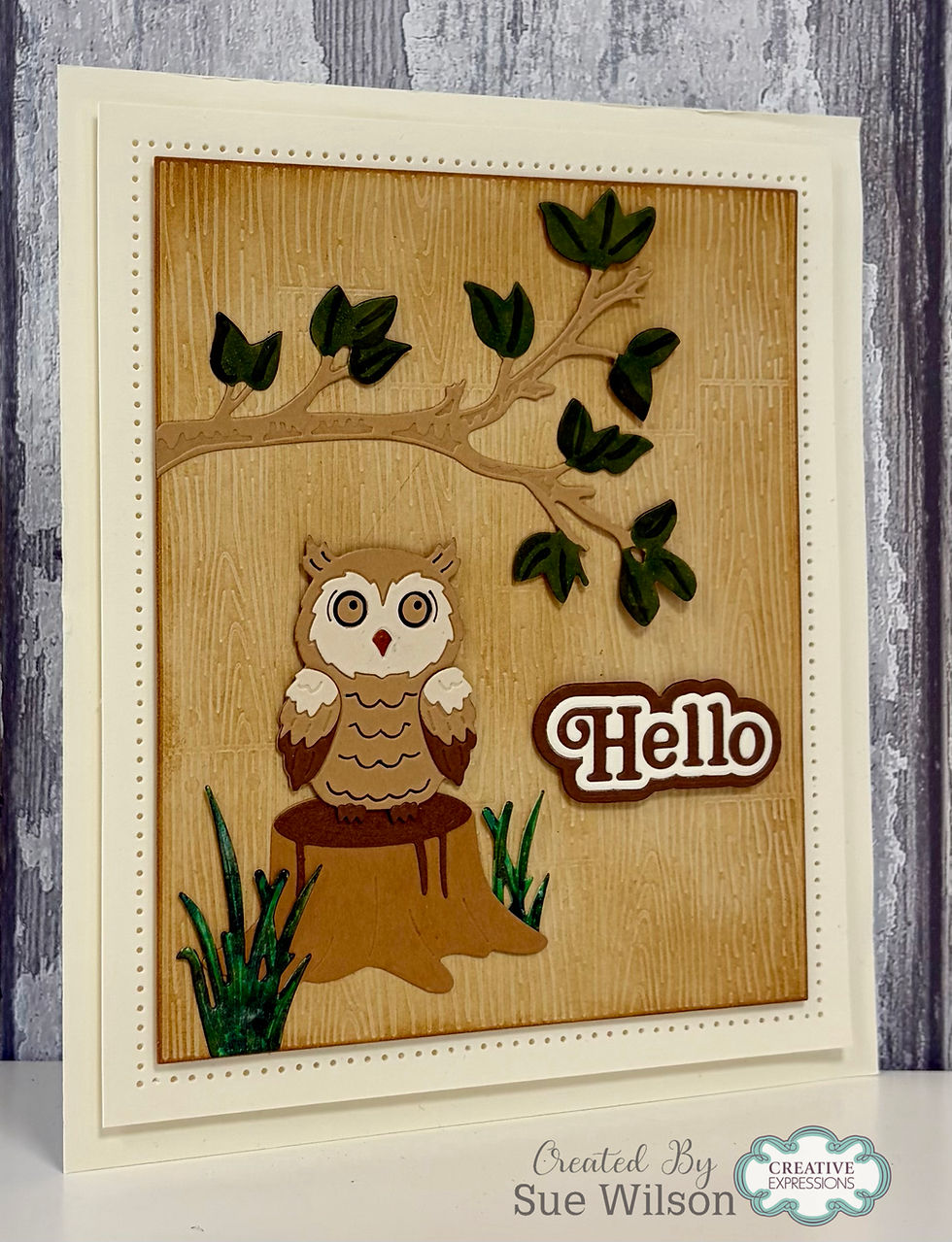 Thumbnail: Olivia the Owl Die Set – Woodland Collection by Sue Wilson