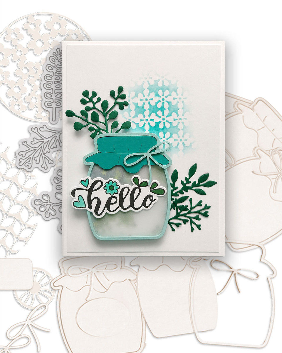 Thumbnail: Flower Trellis Circle - Stencil 6x8" By Polkadoodles - Craftmania Stock Photo 5