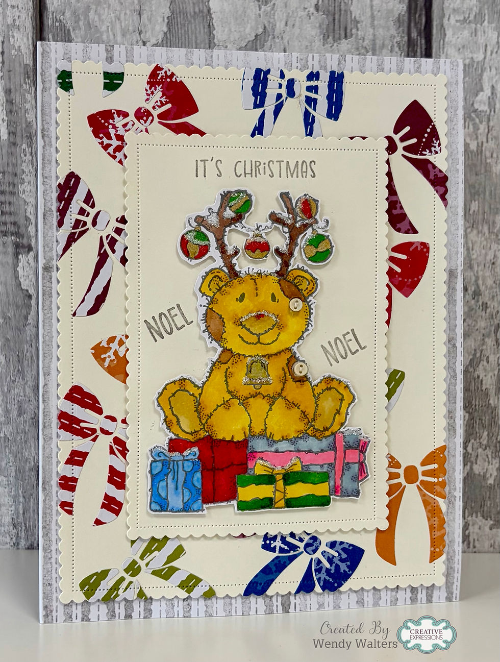 Thumbnail: Woodware Reindeer Costume A6 Clear Stamp Set By Françoise Read