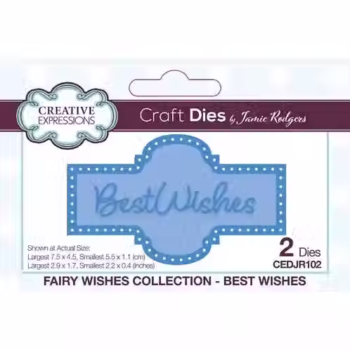 Best Wishes Craft Die By Jamie Rodgers