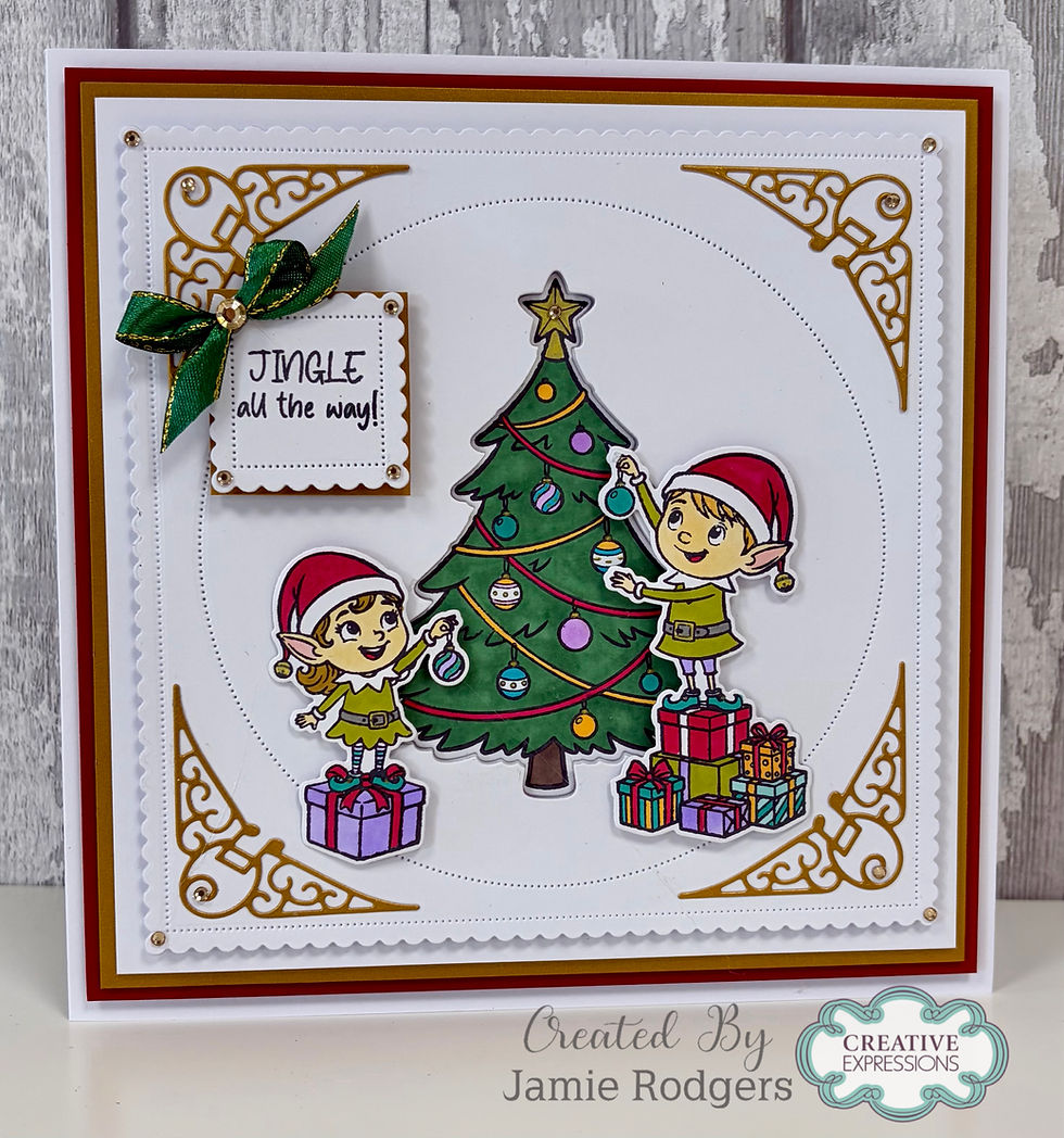 Deck The Halls Stamp & Die Set – The Cuddly Clan Collection By Jamie Rodgers - Craftmania Stock Photo 2