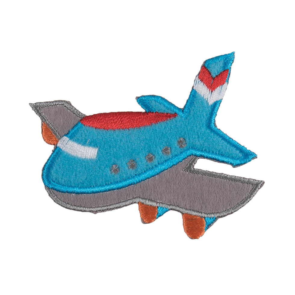 Plane Motif – Iron-On, Sew-On or Stick Patch By Trimits - Craftmania Stock Photo 2