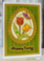 Thumbnail: Stained Glass Tulip Egg Craft Dies By Sue Wilson - Creative Expressions