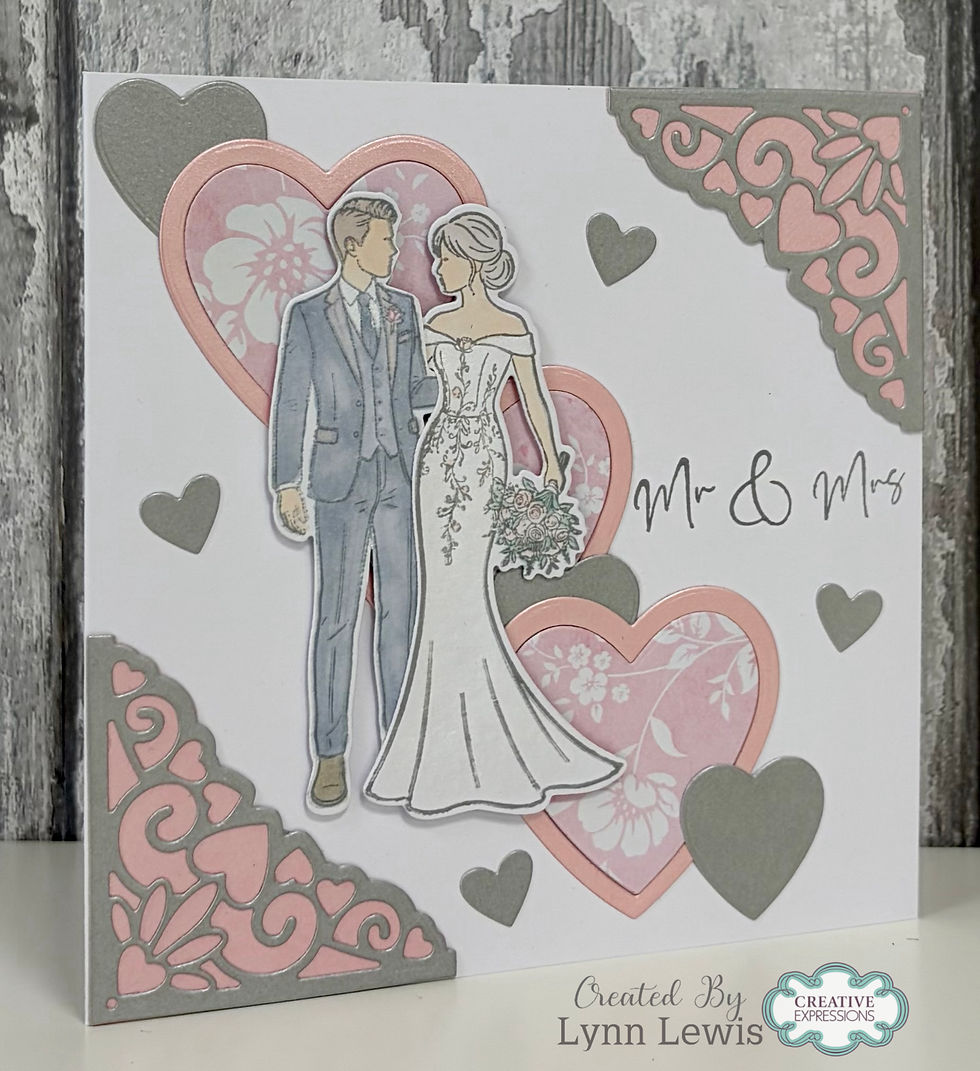 Thumbnail: Happy Couple DL Stamp Set – Wedding Collection By Jamie Rodgers Crafts