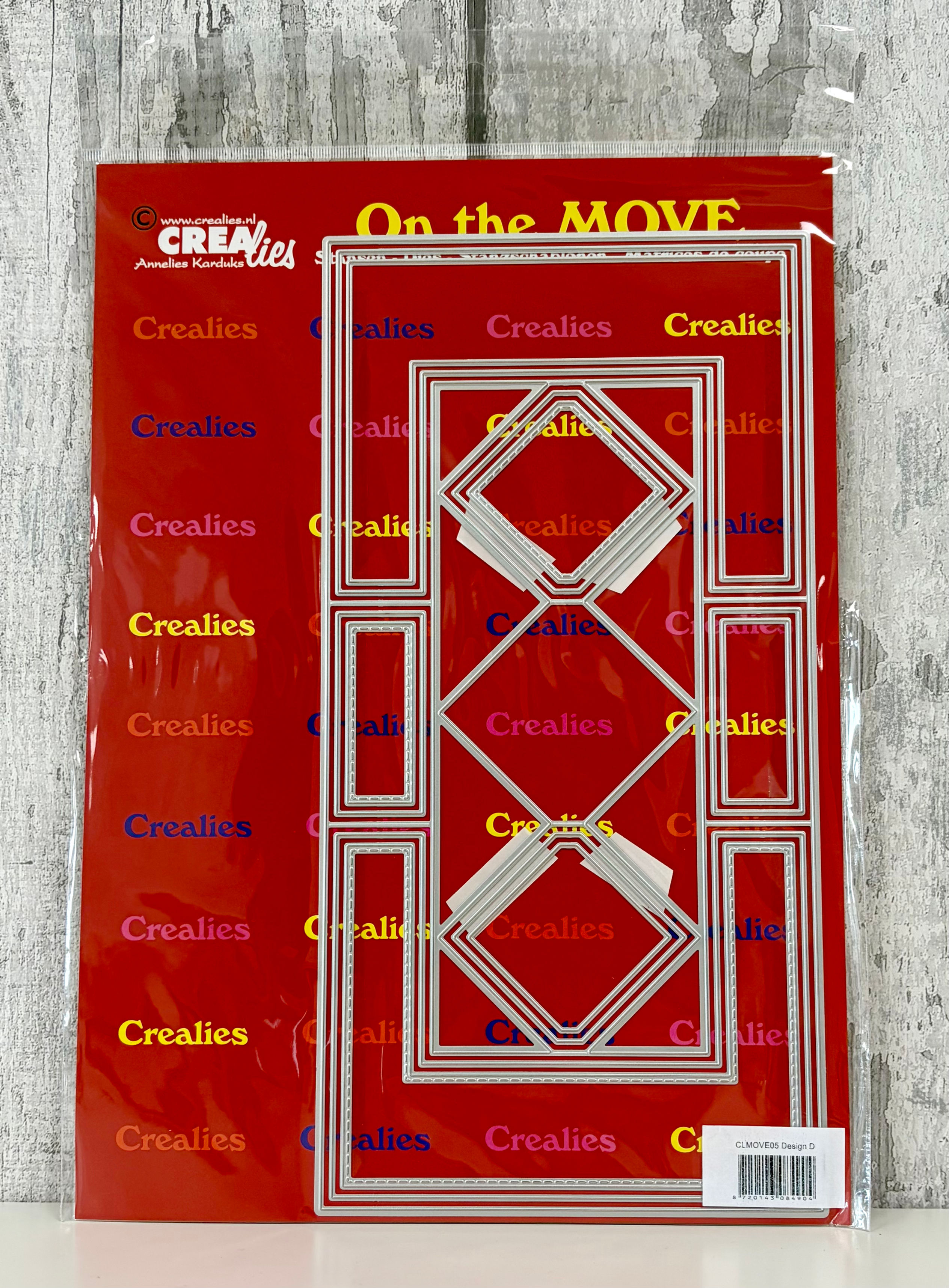 Concertina Card Dies Design D 5 - On the Move By Crealies - Craftmania Stock Photo 1