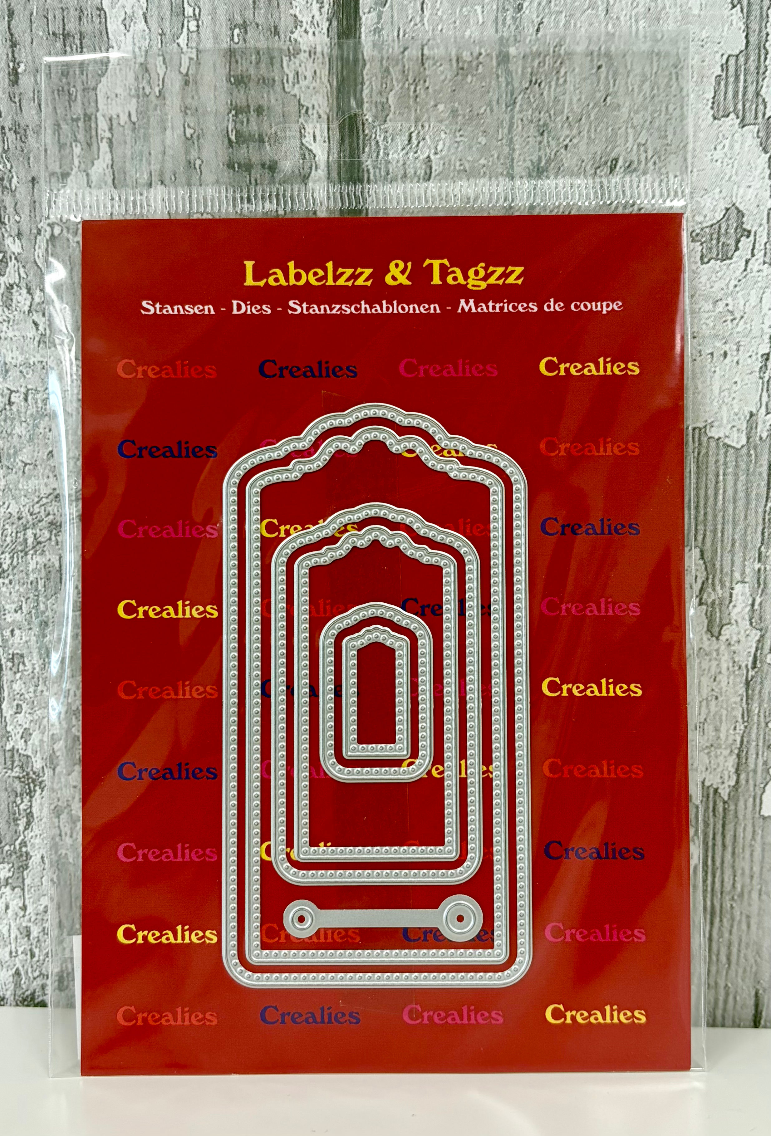 Labelzz & Tagzz with Dots Dies - By Crealies - Craftmania Stock Photo 1
