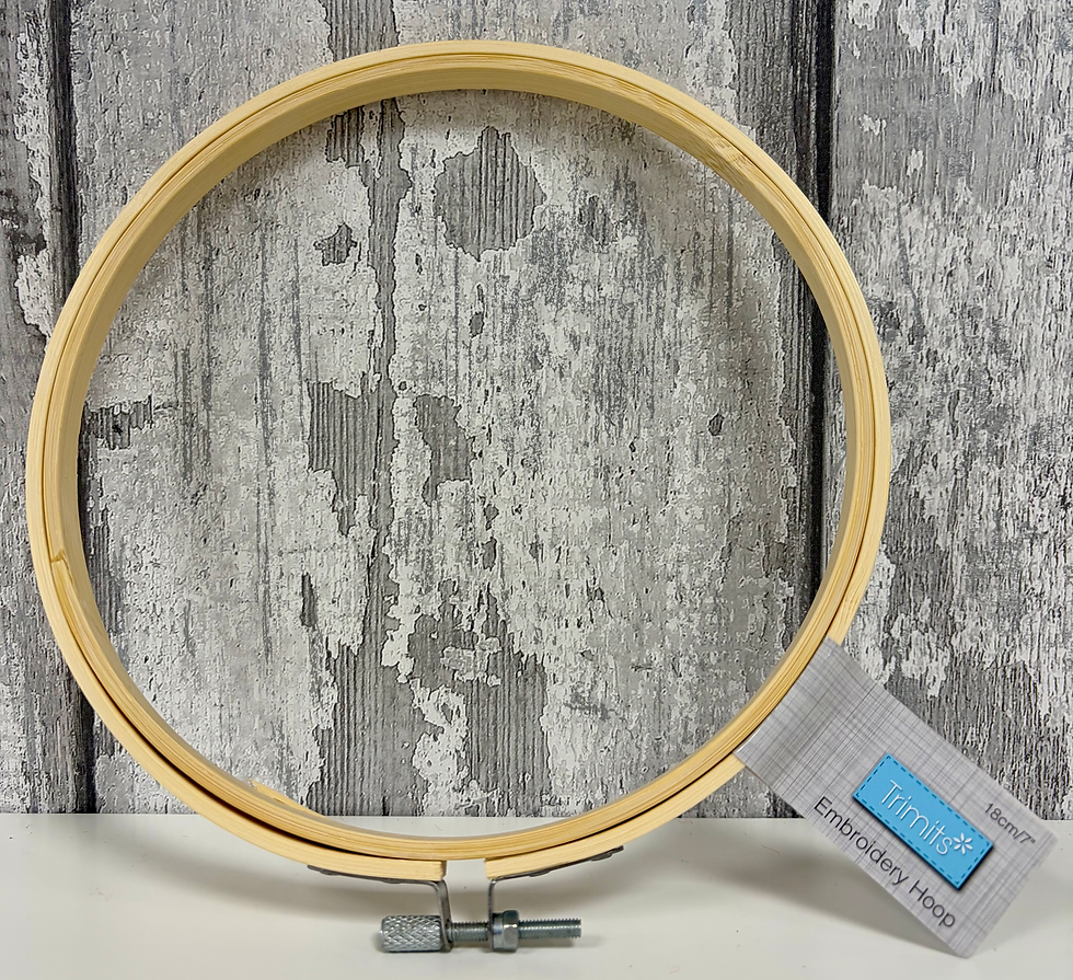 Bamboo Embroidery Hoop – 18cm By Trimits - Craftmania Stock Photo 1
