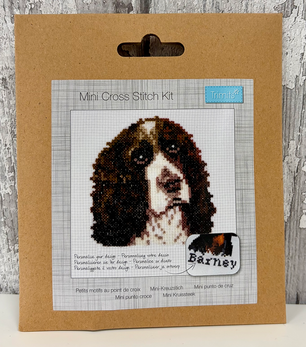 Springer Spaniel Mini Cross Stitch Kit By Trimits - Craftmania Stock Photo 1
