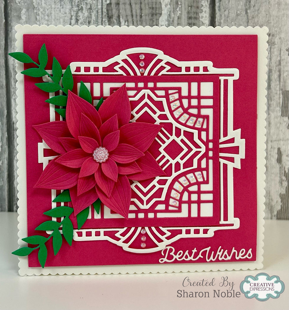 Thumbnail: Ornate Tile Craft Die - Art Deco Collection By Sue Wilson