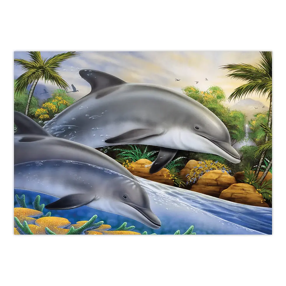 Dolphin Island Painting By Numbers 13pc By Royal & Langnickel - Craftmania Stock Photo 2