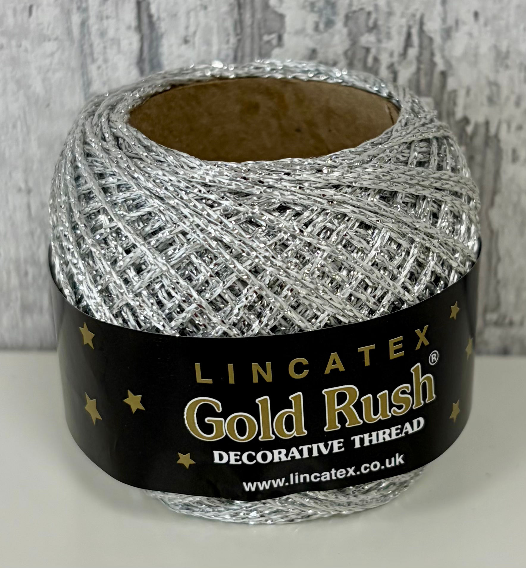Gold Rush Silver Metallic Decorative Thread - Craftmania Stock Photo 1