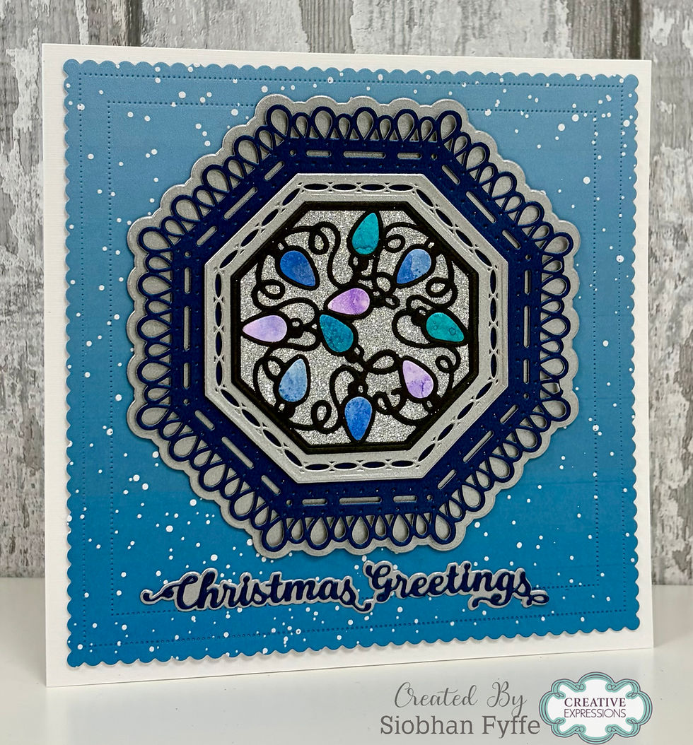 Twinkling Lights - Octagon Craft Dies by Sue Wilson - Craftmania Stock Photo 2