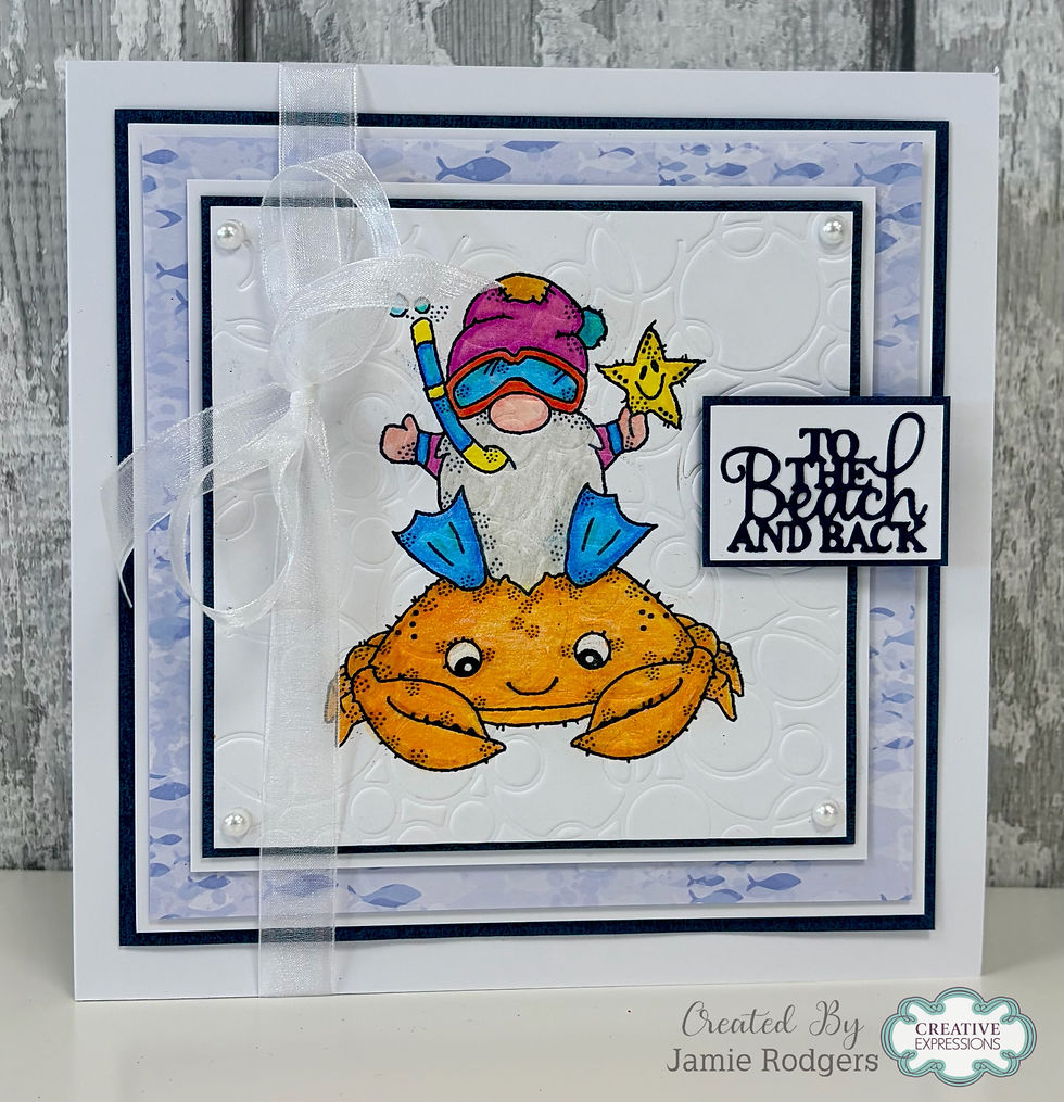 Thumbnail: Woodware Crab Ride A6 Clear Stamp Set By Françoise Read