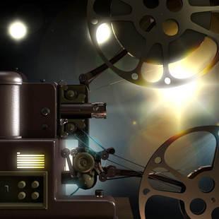 3D model of an old film projector, used in After Effects to make a custom film projector animation to display your title or logo.