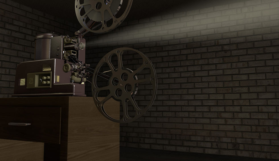 3D movie projector model for After Effects