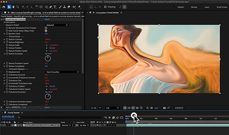 Footage warped to the extreme with multiple Turbulent Displace effects in After Effects.