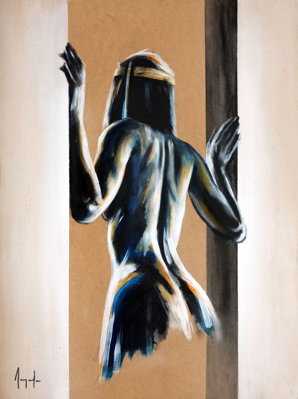 art artiste contemporain galerie mythologie tableaux exposition surréalisme peintures portrait femmes artwork acrylique réalisme mythes fables déesse    