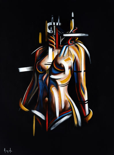 art artiste contemporain galerie mythologie tableaux exposition surréalisme peintures portrait femmes artwork acrylique réalisme mythes fables déesse  