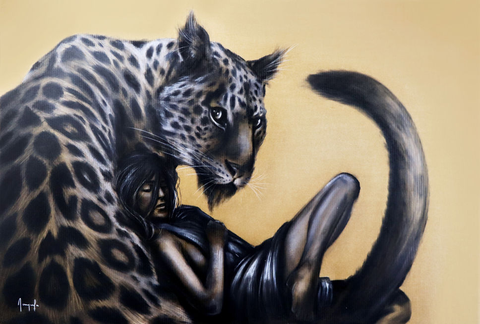 art artiste contemporain galerie mythologie tableaux exposition surréalisme peintures portrait femmes artwork acrylique réalisme mythes fables déesse  