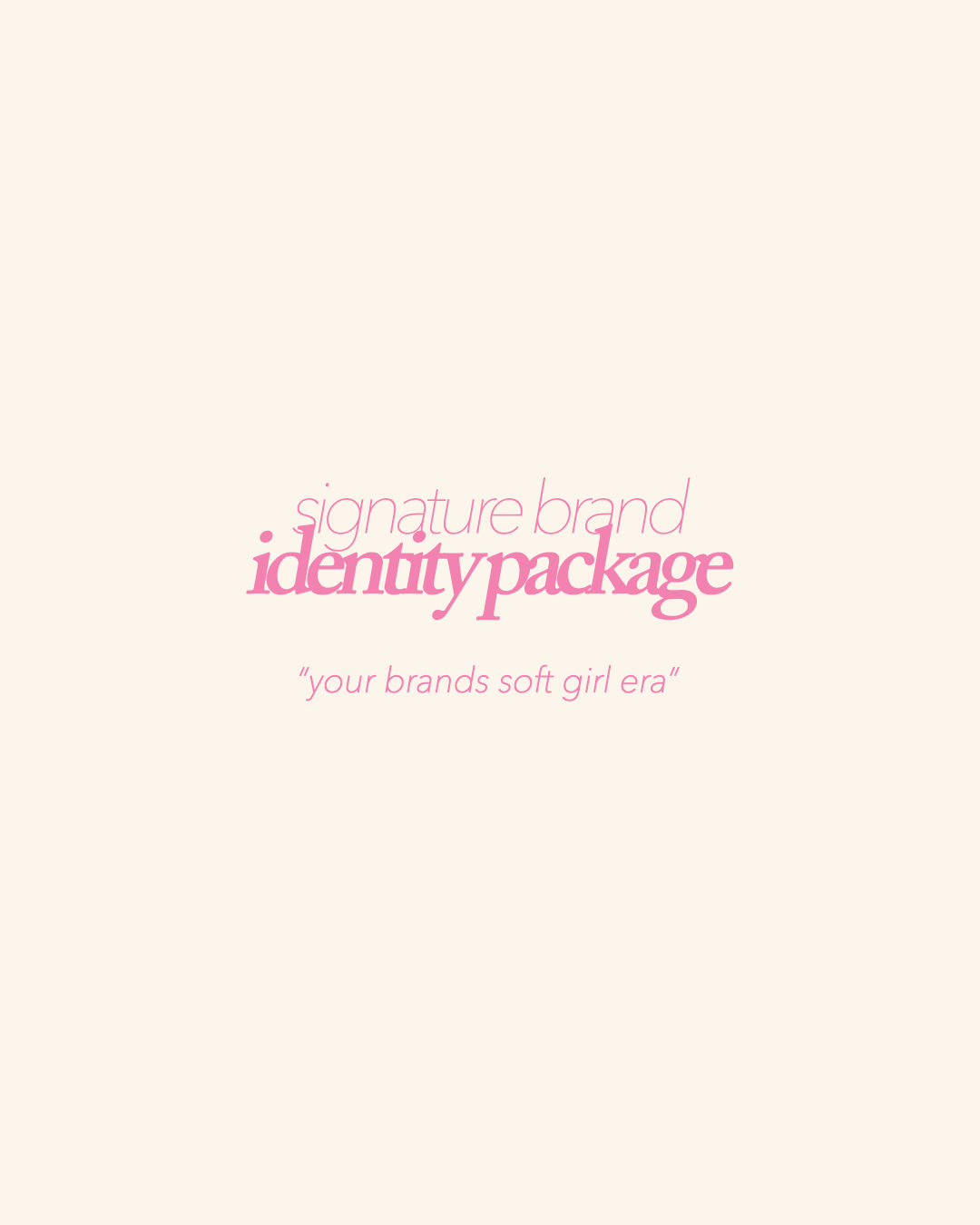 Signature Brand Identity Logo Package