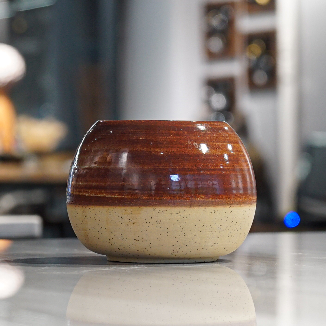 Stoneware El Yapımı Seramik Vazo