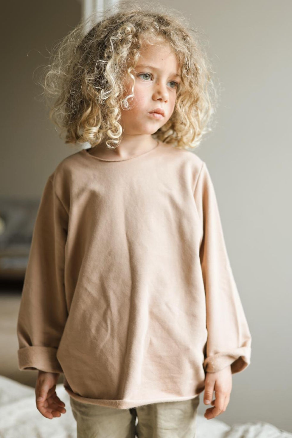 Raw Sweatshirt | Nude