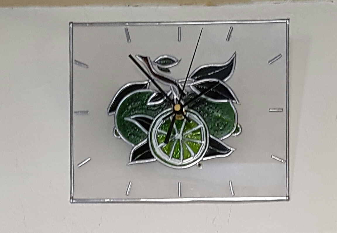 Horloge Citrons Verts
