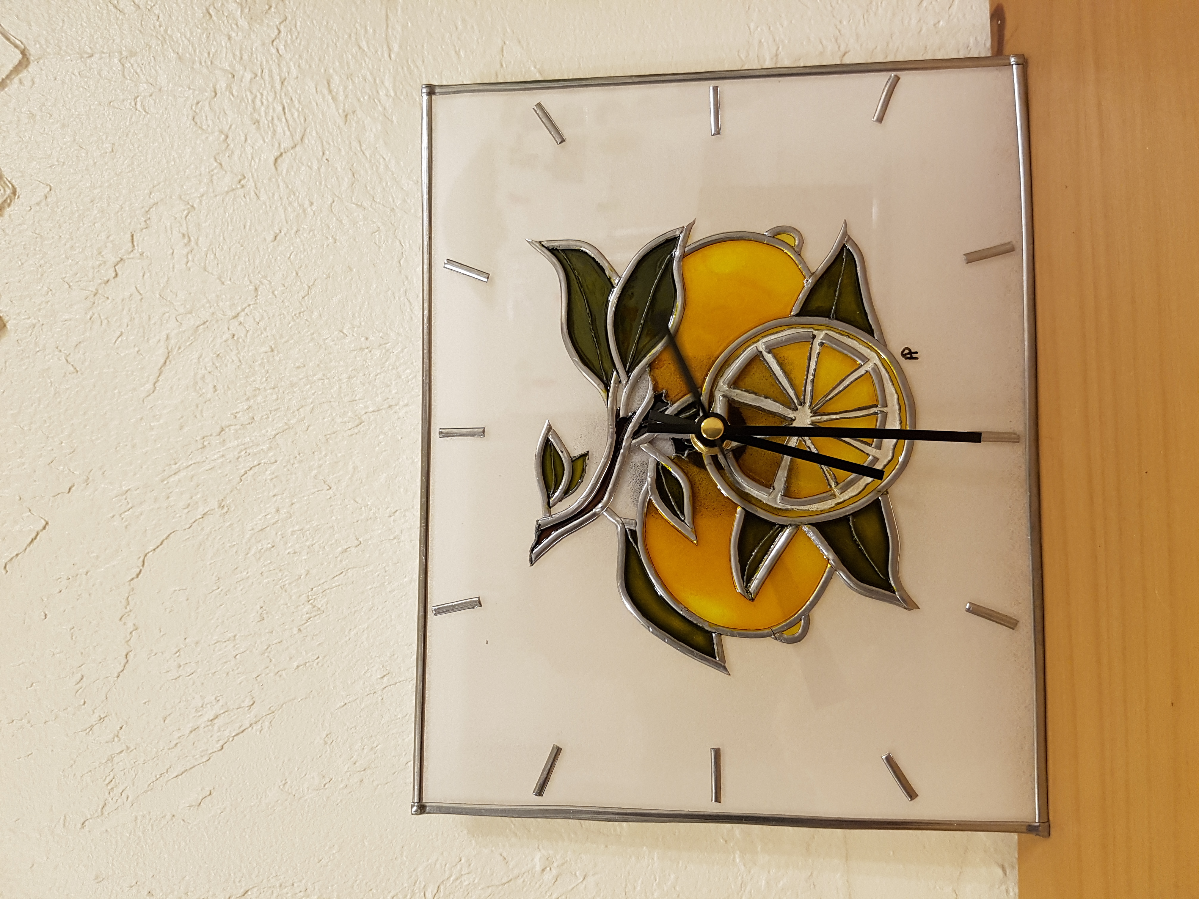 Horloge Citrons Jaunes