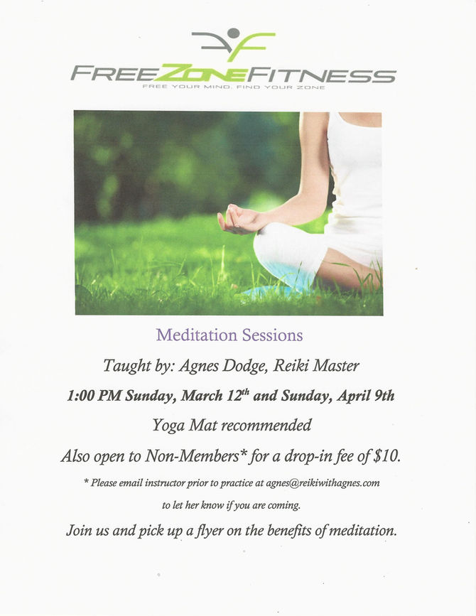 Meditation Sessions In March And April!
