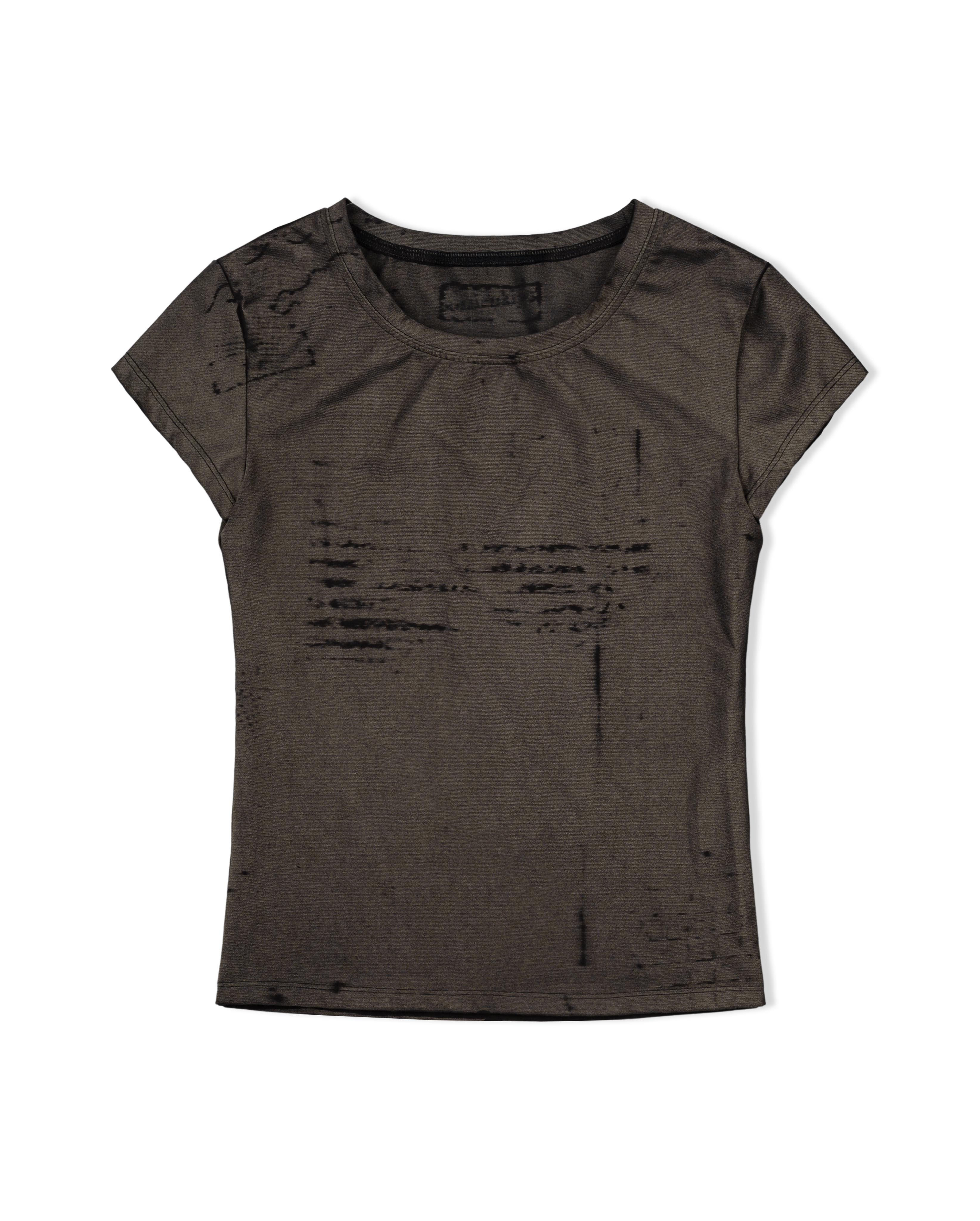 bonienkiye/Laser-Etched Tee (Red Brown)