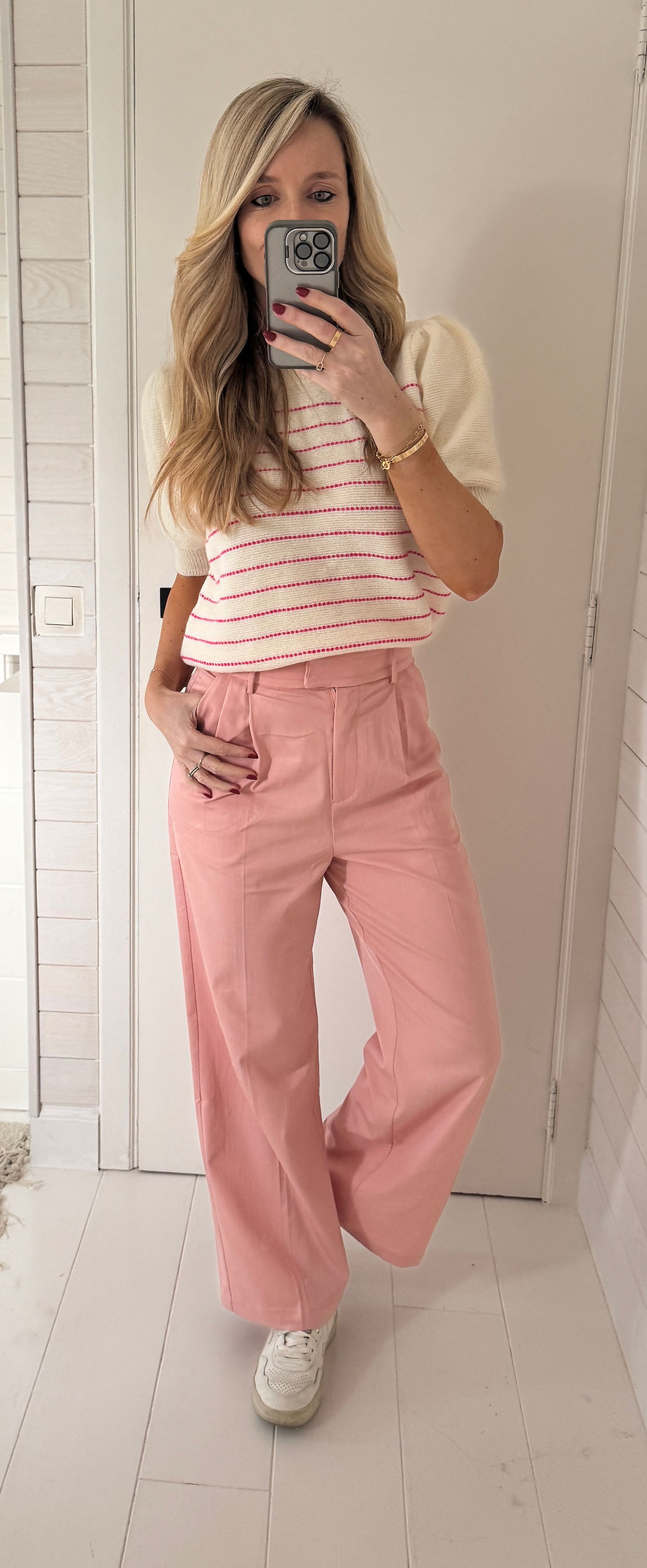 Miniature : Pantalon fluide rose
