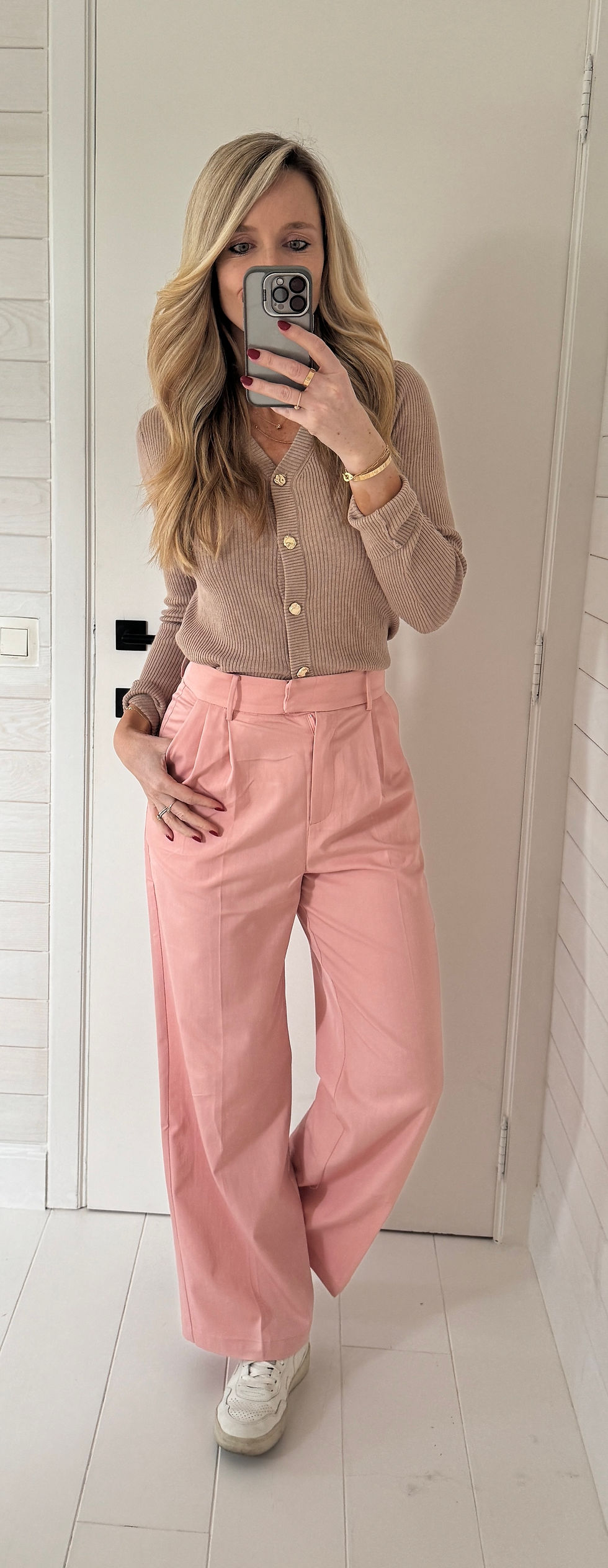 Miniature : Pantalon fluide rose