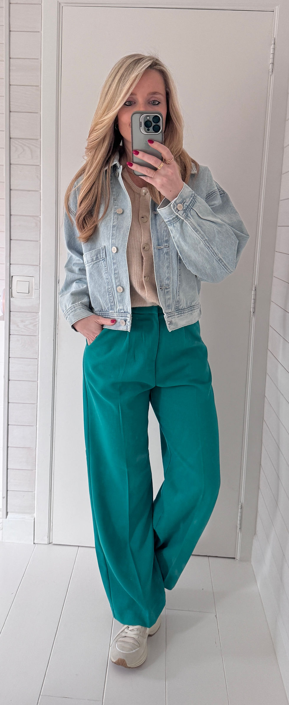Miniature : Pantalon droit vert
