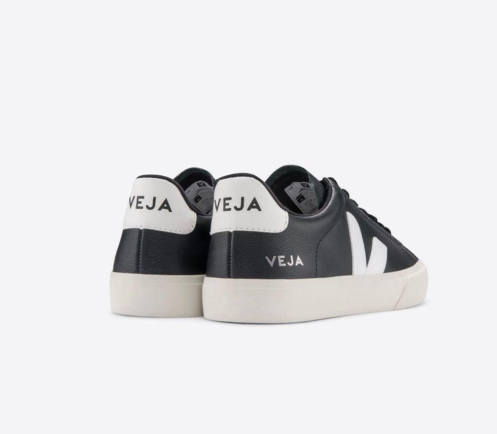 Miniature : Veja campo leather black white