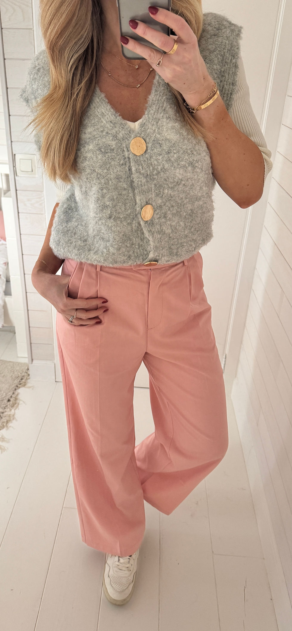 Miniature : Pantalon fluide rose