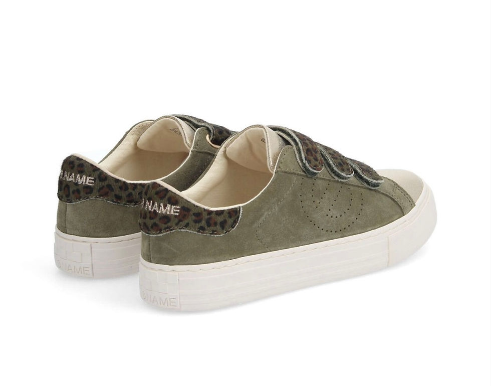 Miniature : Sneakers kaki à scratch