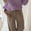 Miniature : Gilet tout doux parme