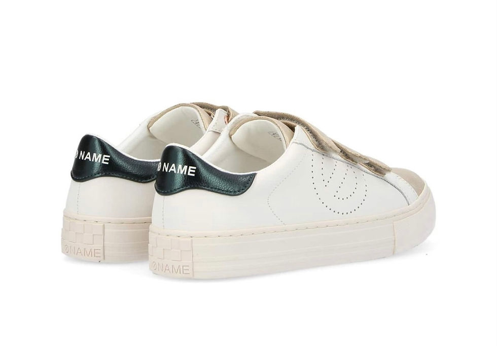 Miniature : Sneakers blanches à scratch