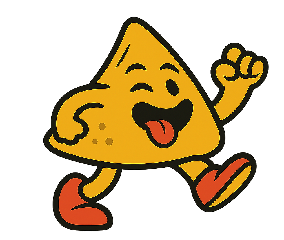 Salsa Samosa mascot running in Bristol