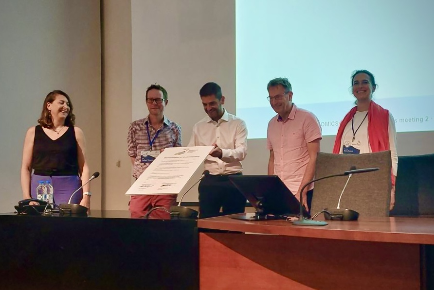 Representatives of ERGA, iBOL Europe and BGE with the signed MoU