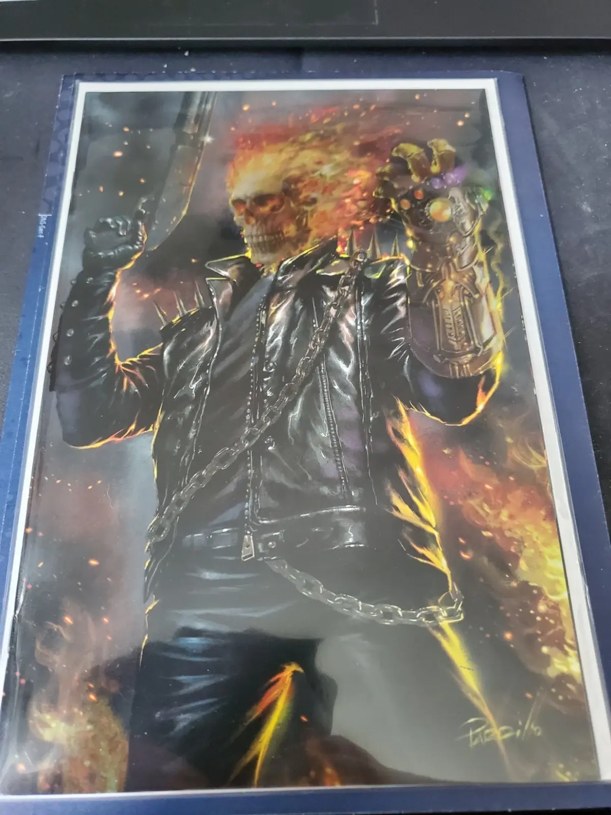 Ghost Rider Final Vengeance #1Lucio Parrillo Infinity Gauntlent Vir Foil Variant