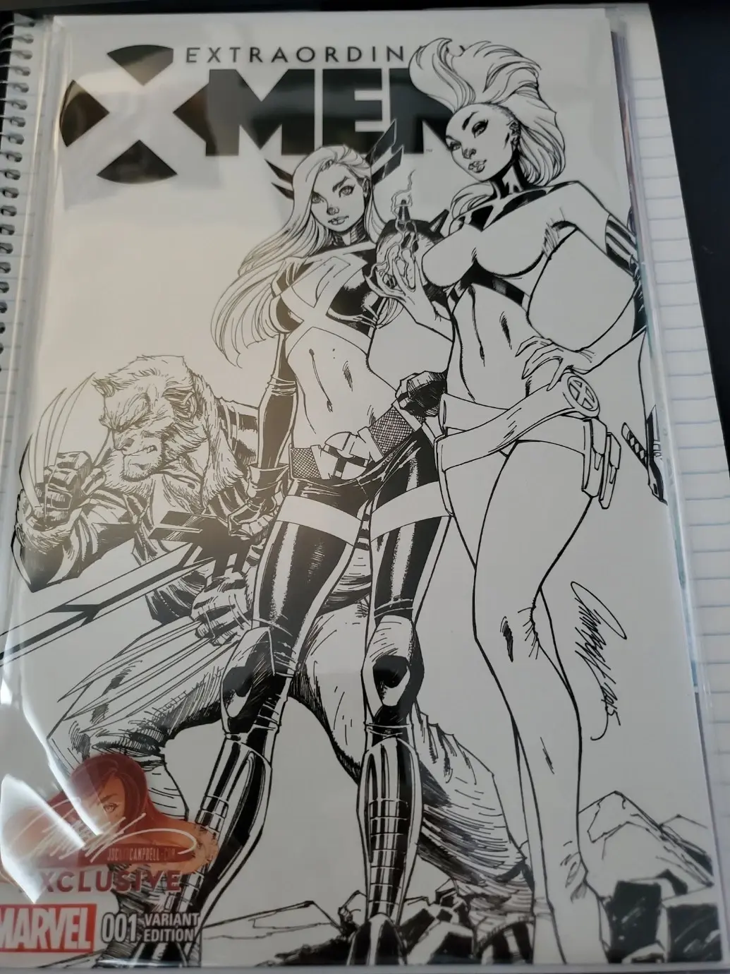 Extraordinary X-Men Vol. 1 #1J J. Scott Campbell Store Exclusive Sketch Variant