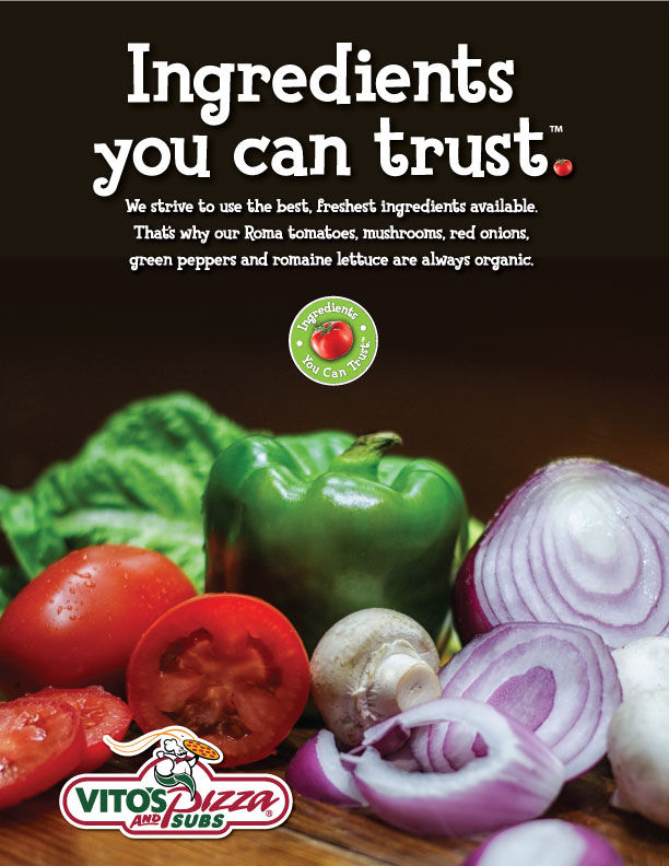 Vito's Organic Ingredients Poster