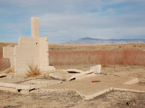 Ruins of St. Thomas Nevada ghost town exposed near Lake Mead