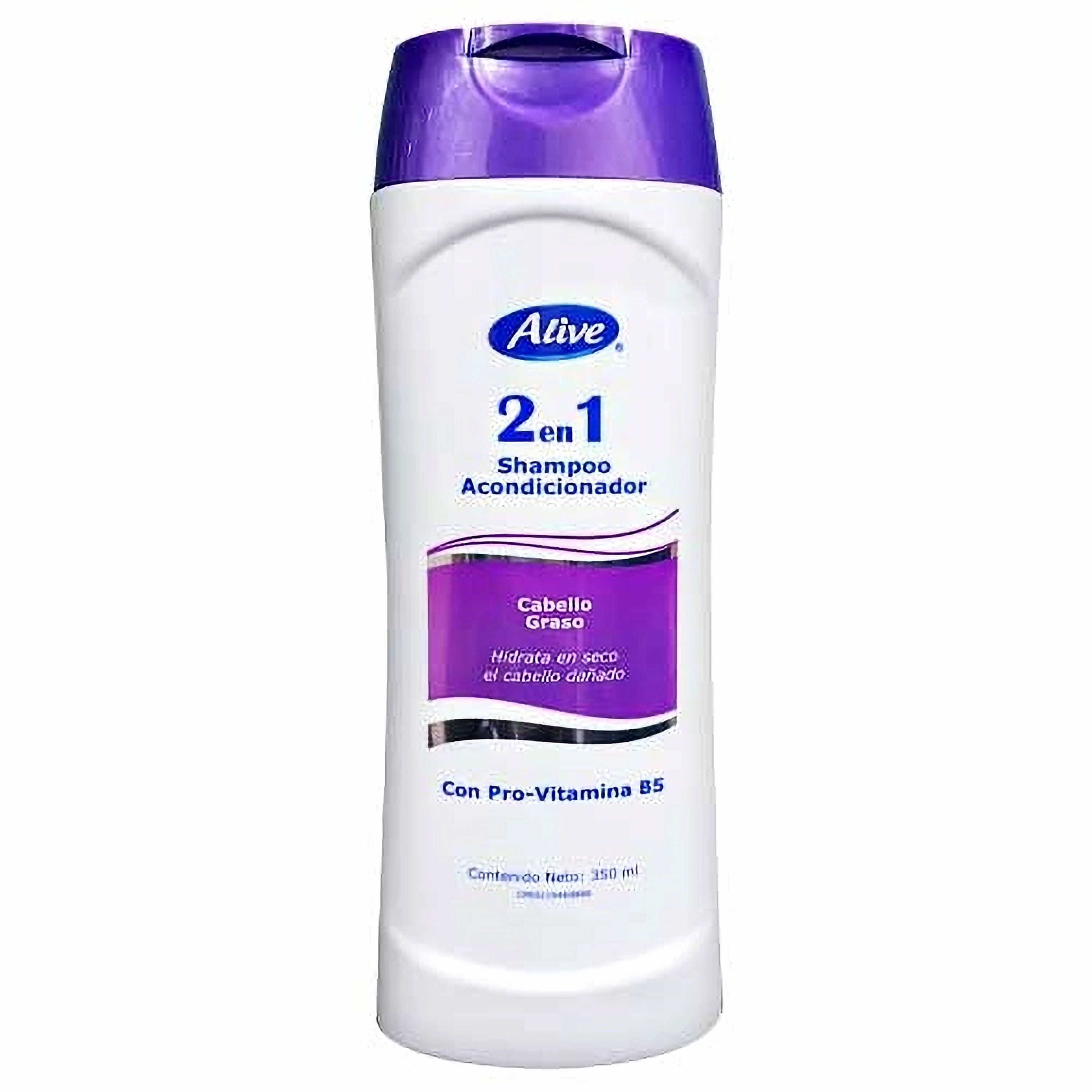 CHAMPU ALIVE 2 EN 1 MORADO X12 350ML
