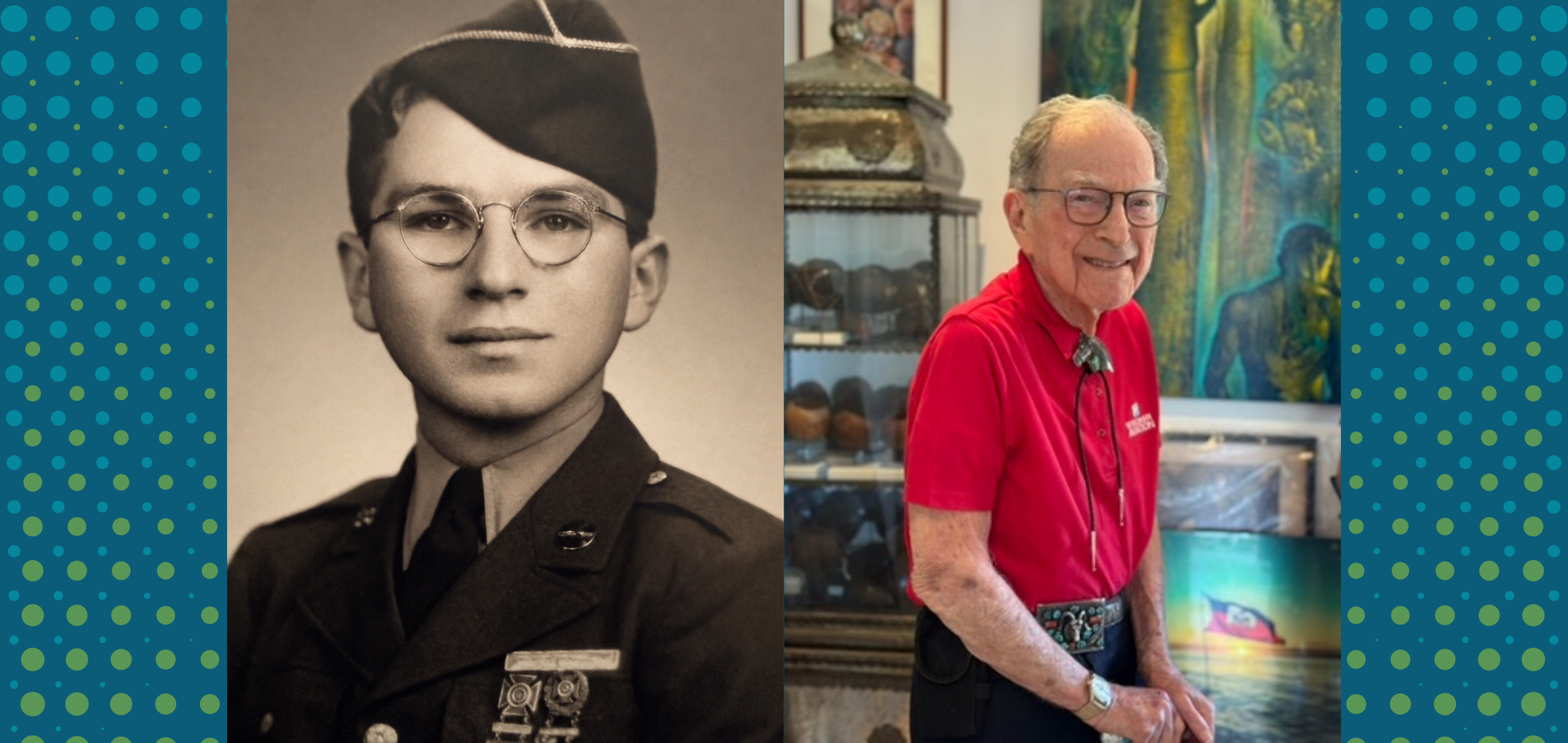 An Evening with World War II Veteran Dr. Richard Baum Graphic