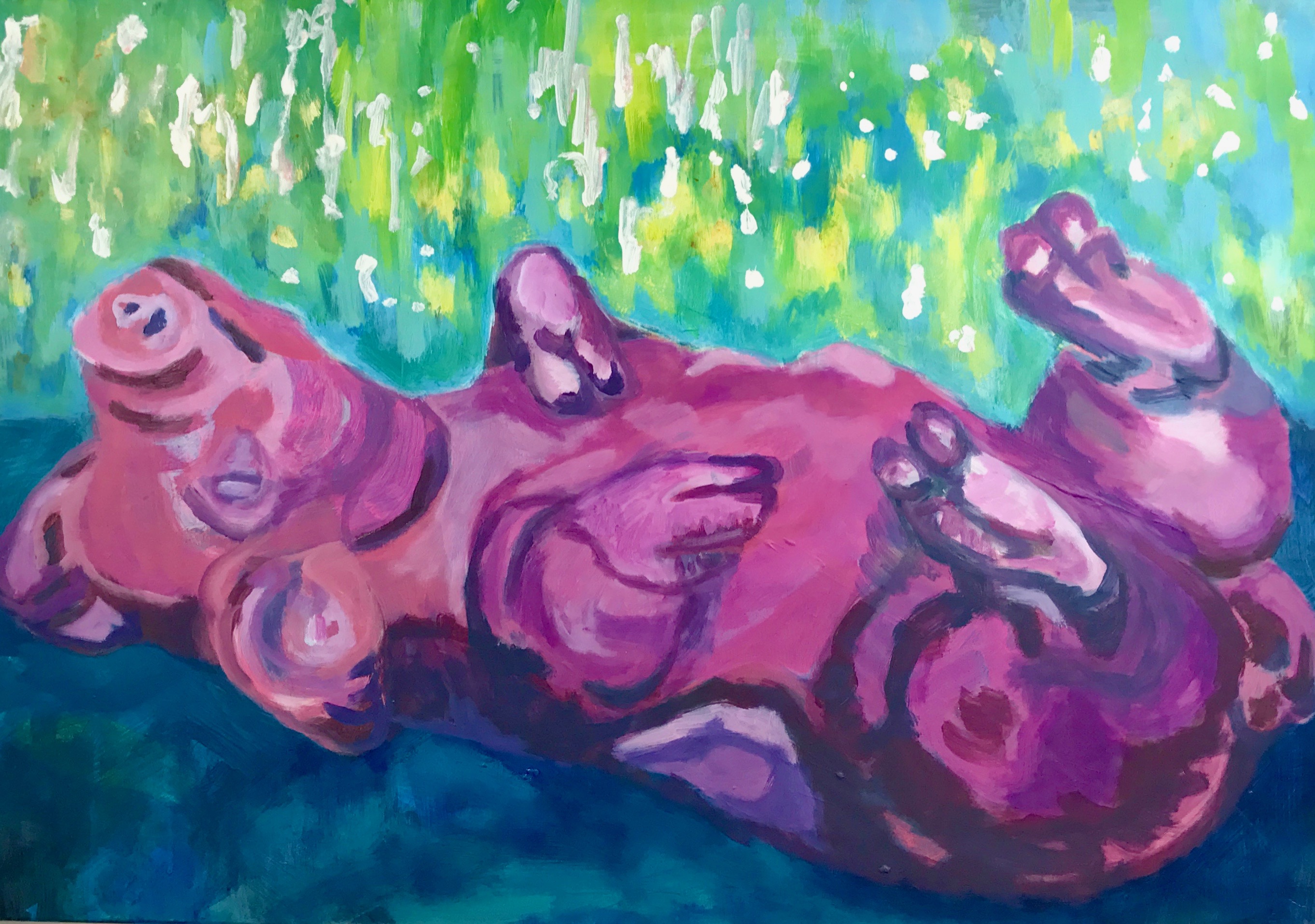 Happy Pig, 2017 (sold)