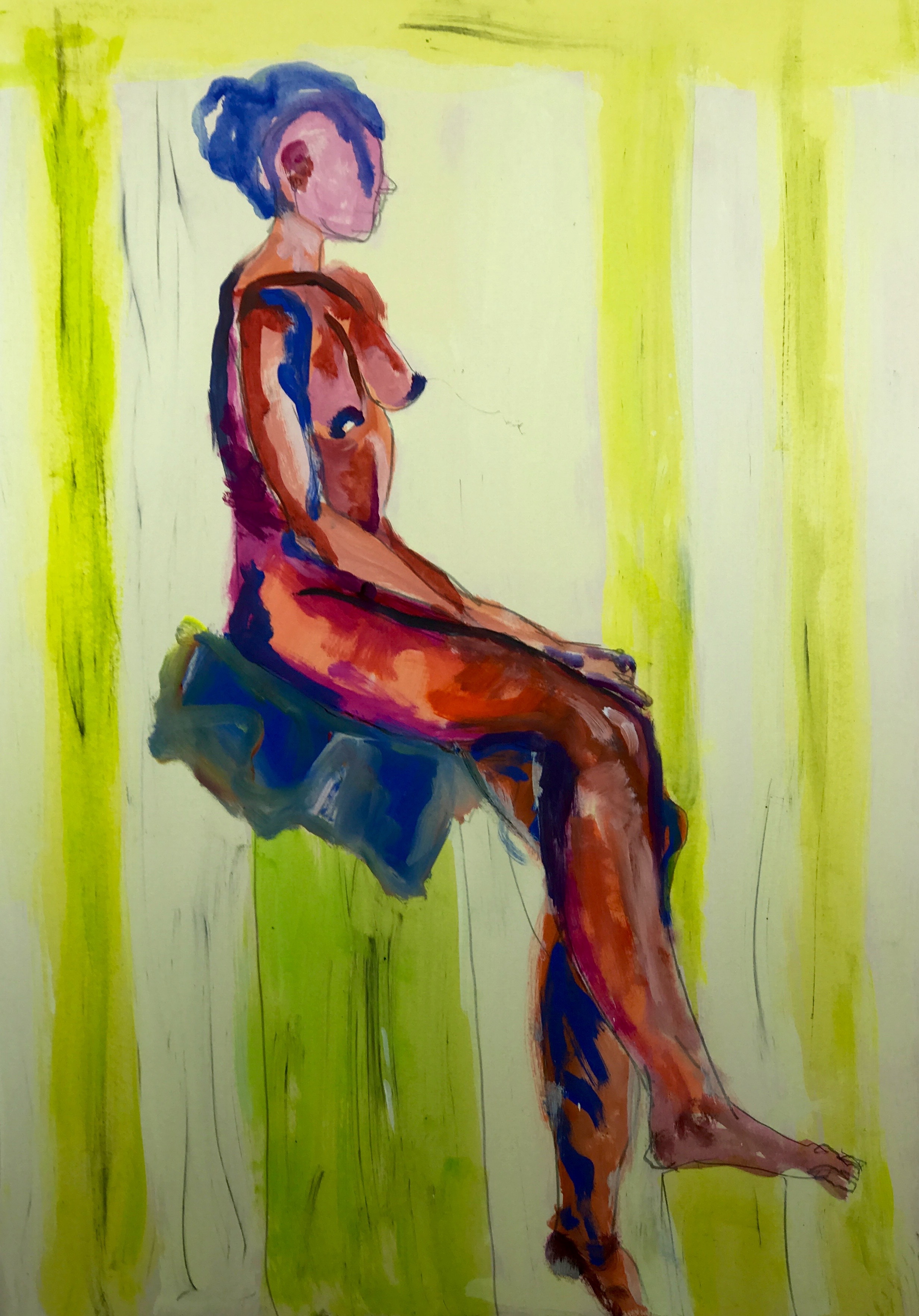 Nude study colored 2017
