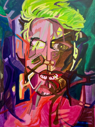 head, faces, kopf, Gesicht, portrait, Malerei in Öl, oil painting, Sabine Kuehner