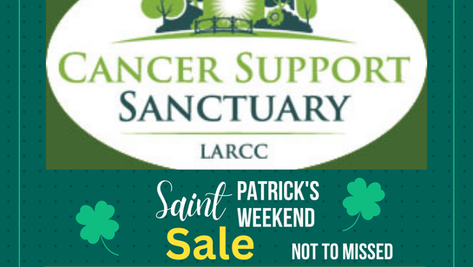 Massive Warehouse Clearance St Patrick’s Weekend – All Proceeds to LARCC!